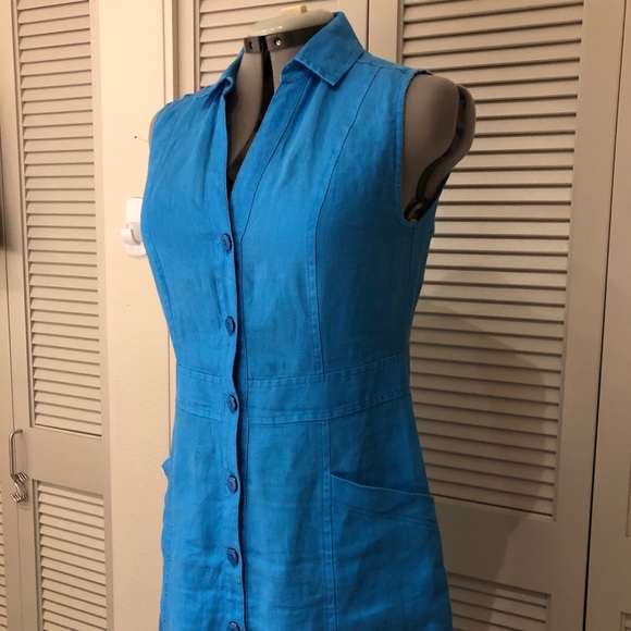 ANNI KUAN Turquoise Dress - Picture 2 of 6